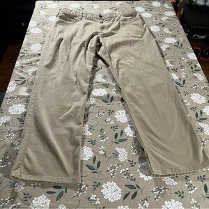 Carhartt Pants Mens 40x32 Khaki Relaxed Straight Leg Pants Work Pants Casual